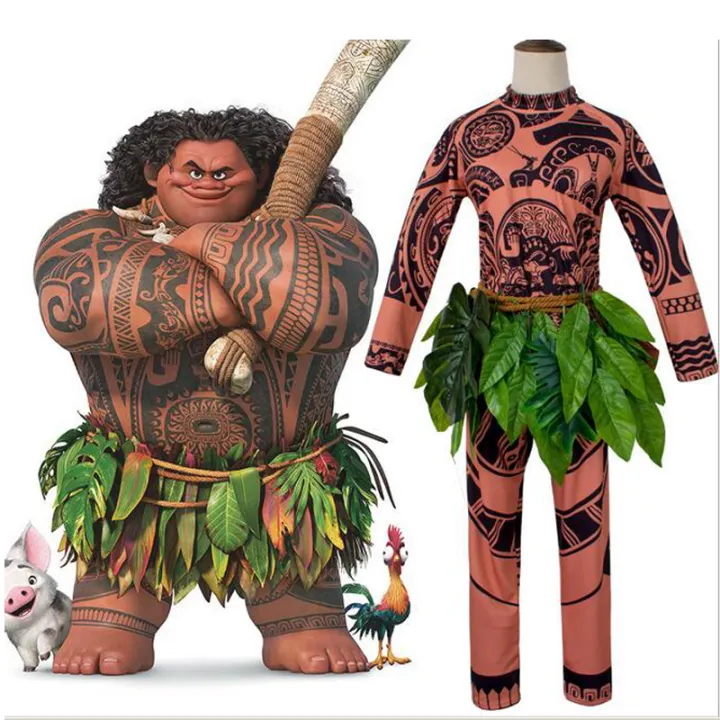 Moana Maui Stage Cosplay Costume Halloween Moana Maui Adult Cos Anime Suit Lazada Singapore