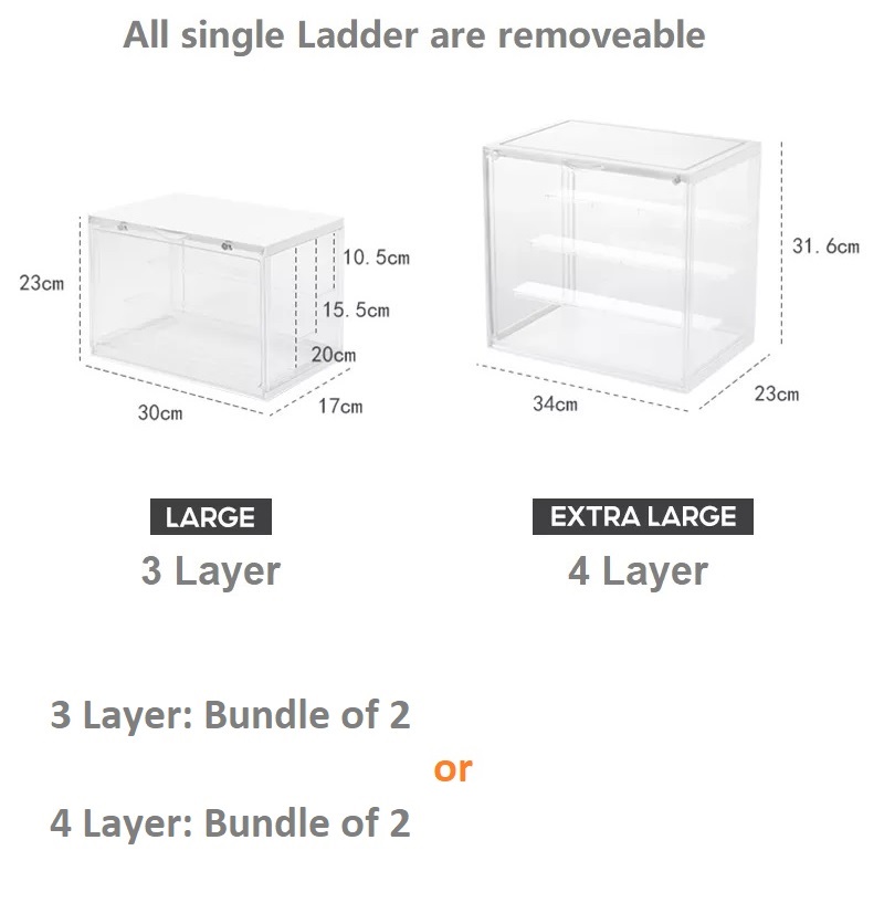 【SG Ready Stock】Popmart Display Case Box / Acrylic Display Case / Molly ...