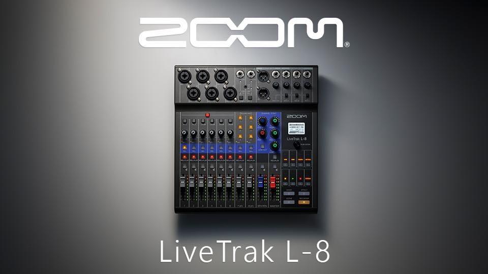 Zoom LiveTrak L-8 Portable (L8) 8-Channel Digital Mixer and Zoom LiveTrak L-8 Portable (L8) 8-Channel Digital Mixer and