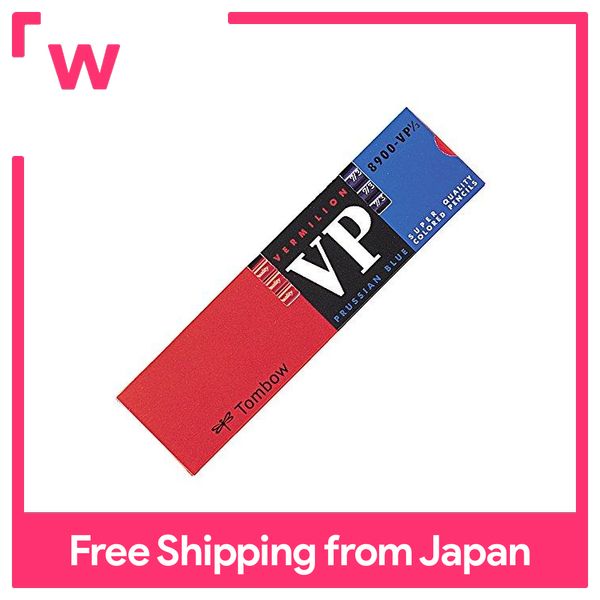 Tombow red blue pencil 8900VP round shaft 8900-VP 1 dozen From Japan 