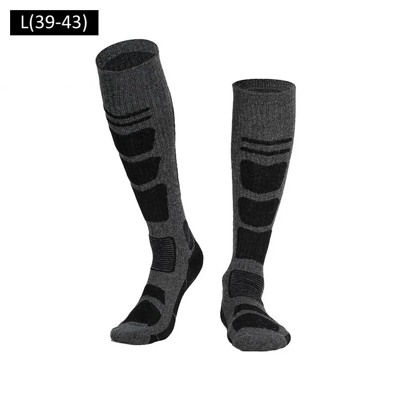 Merino Wool Ski Socks Winter Sports Snowboard Cycling Hiking Skiing Stockings Men Women Knee High Thermal Sock