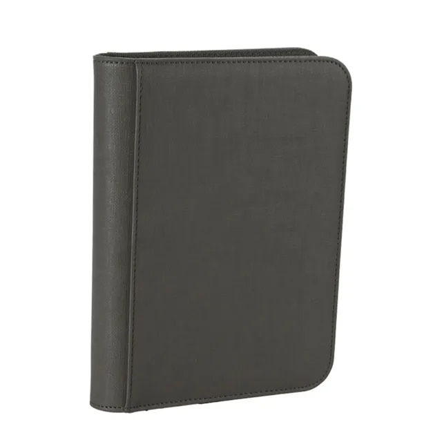 Pu leather 4/9 pockets game card book card side loading binder tcg game zipper card album fixed pockets pages for mg/pkm/fow/ygo wfst41