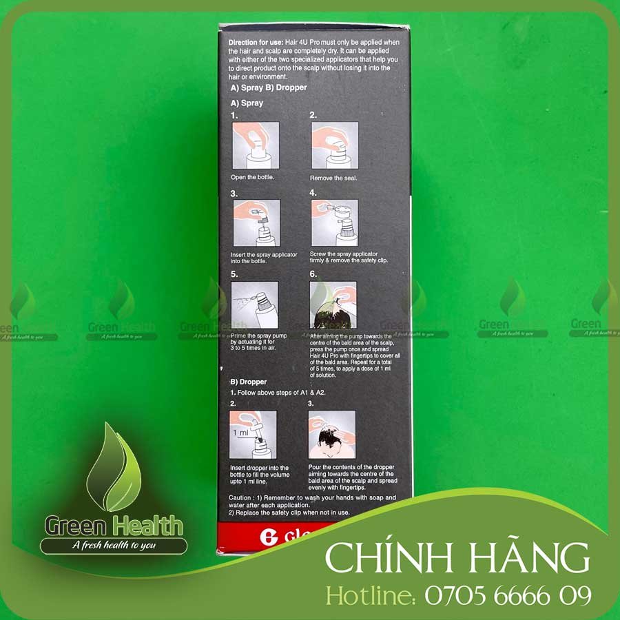 Dung dịch hỗ trợ mọc tóc Hair 4U Pro