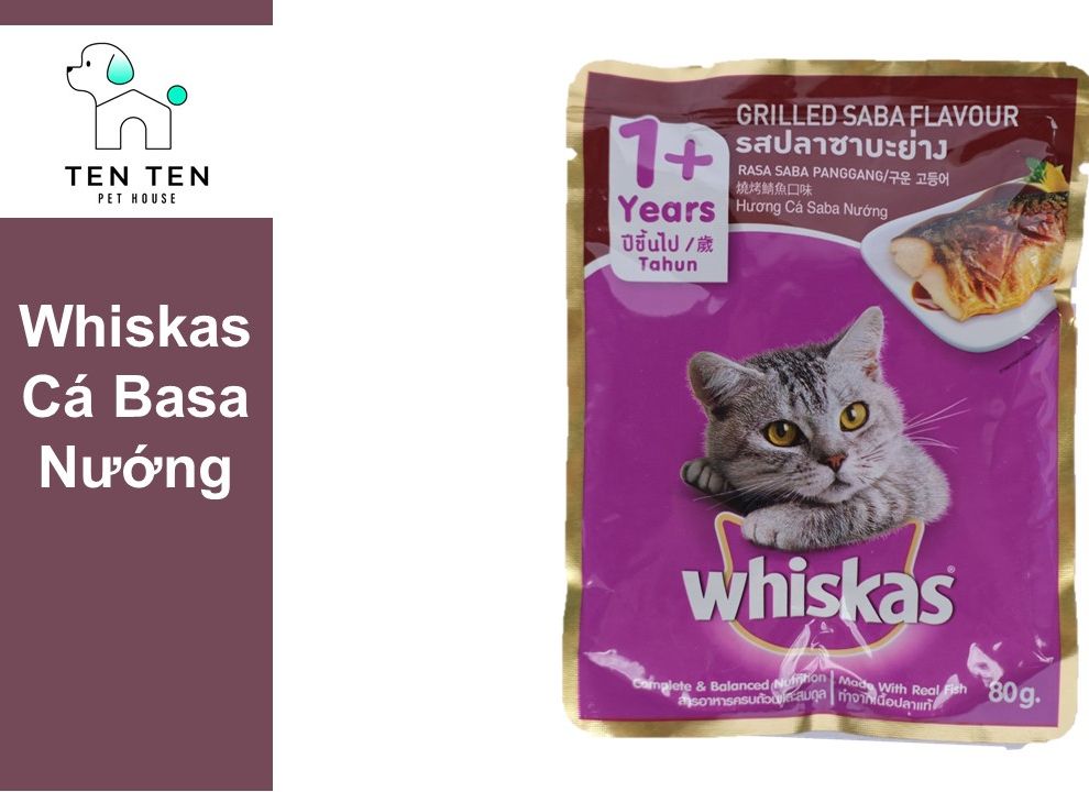 Pate Whiskas dành cho mèo con - Gói 80g