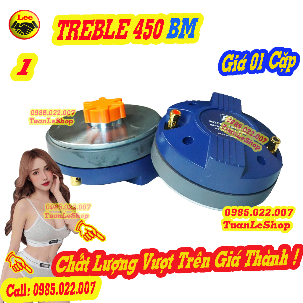 02 củ loa treble kèn 450 bm ren xoáy - giá 1 đôi