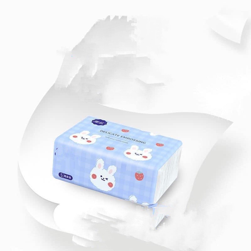 giấy ăn con thỏ thùng 40 gói 4 lớp siêu dai