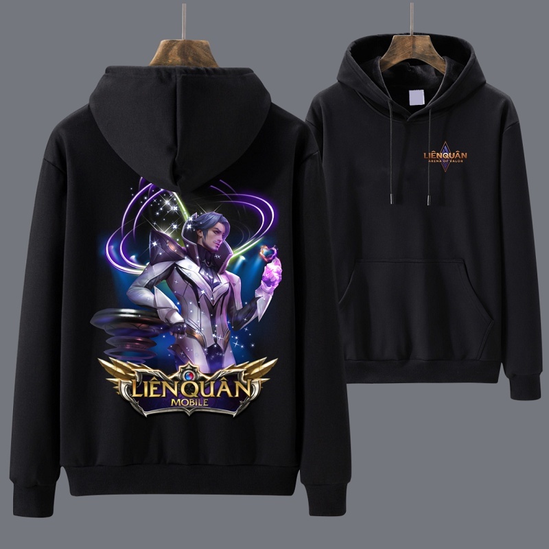 Áo Hoodie Liên Quân Mobile 2 màu đen và trắng in 3D cực chất | LạcLạc