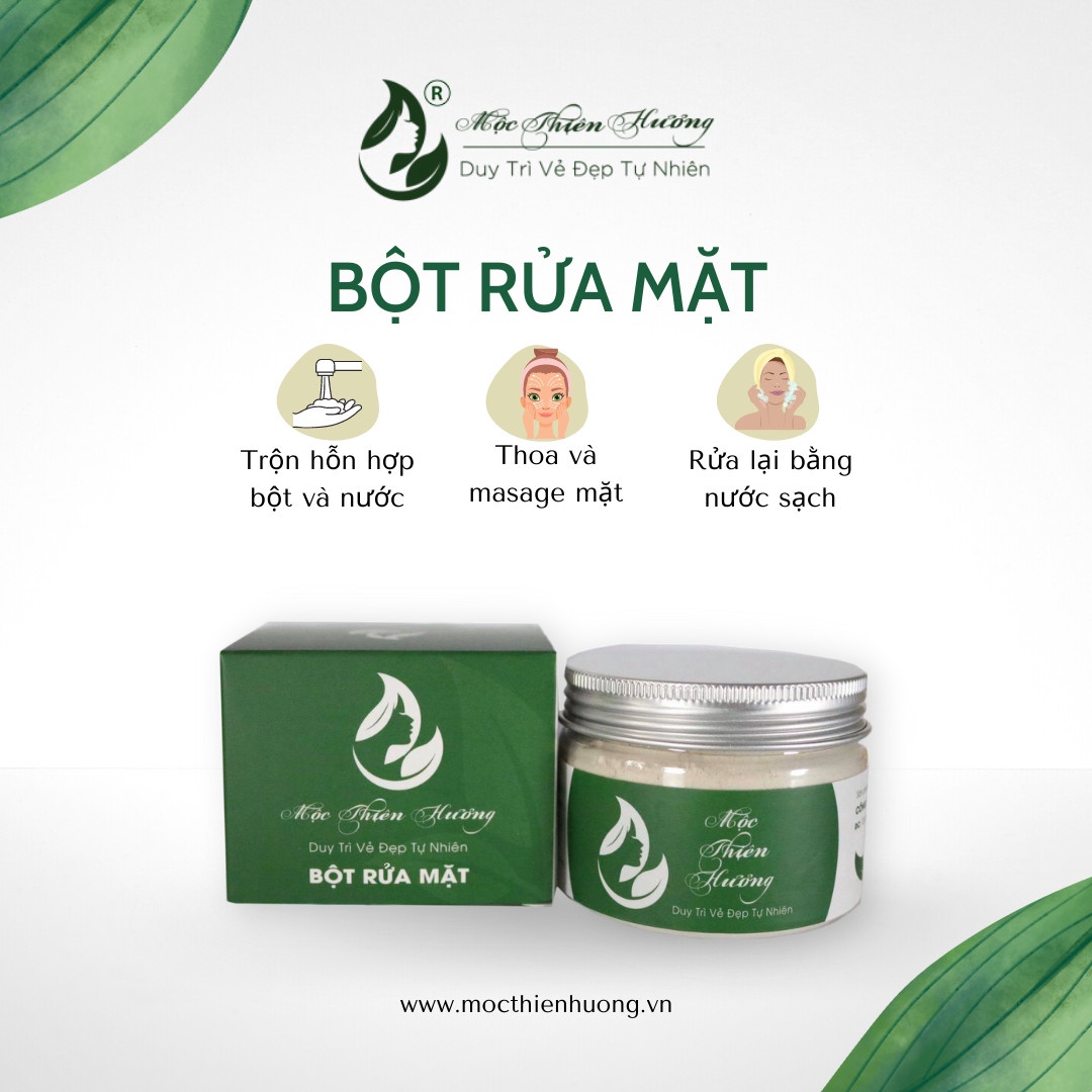 Bột Rửa Mặt Thảo Dược 100g - Mộc Thiên Hương