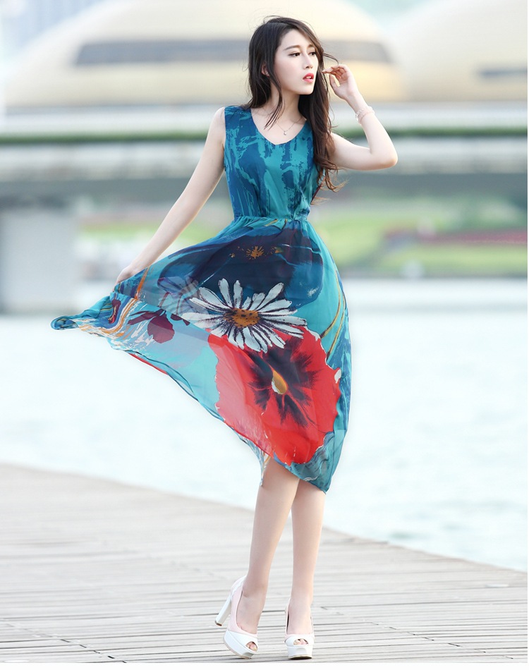Đầm maxi dạo biển xinh xắn  - Hàng nhập