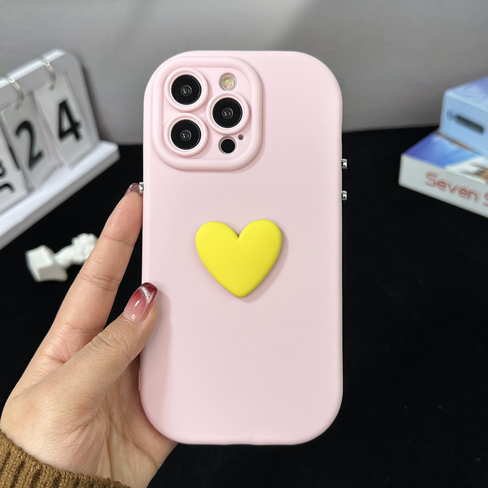 Đối với iPhone 11 12 pro Max x xr xs Max 7 cộng với 8 cộng với 13 pro Max 14 pro Max 15 pro Max trường hợp stereo tình yêu kim loại phím tất cả bao gồm mềm trường hợp