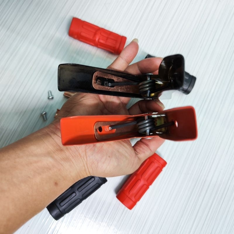 Kẹp bình acquy 500A, kẹp cá sấu bộ 2 chiếc (đỏ và đen)