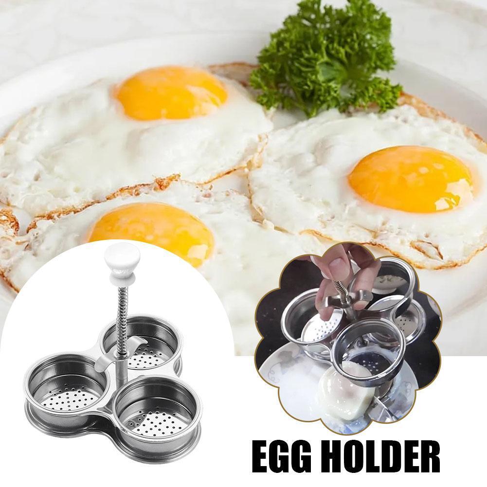 3 Grid Egg Steamer Stainless Steel Egg Poacher Multi-function Kitchen Gadgets 3 Grid Egg Steamer Egg Boiler For Kitchen Egg Poacher With Stainless Steel Construction Egg Poaching Tool Eggs Cooking Gadget Stainless Steel Egg Steaming Device Kitchen Utensil