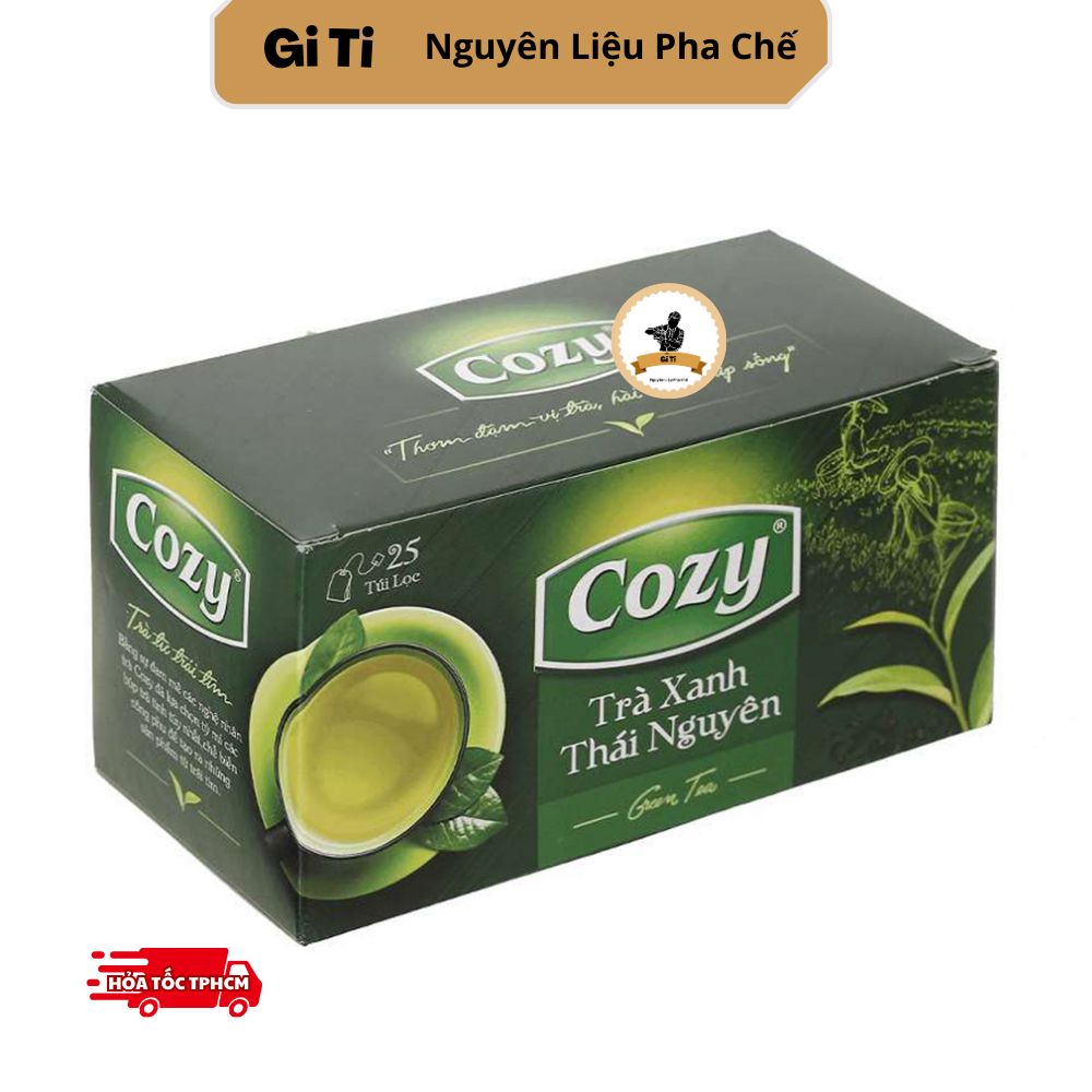 Trà Cozy Xanh Thái Nguyên (25 túi lọc x 2gr)