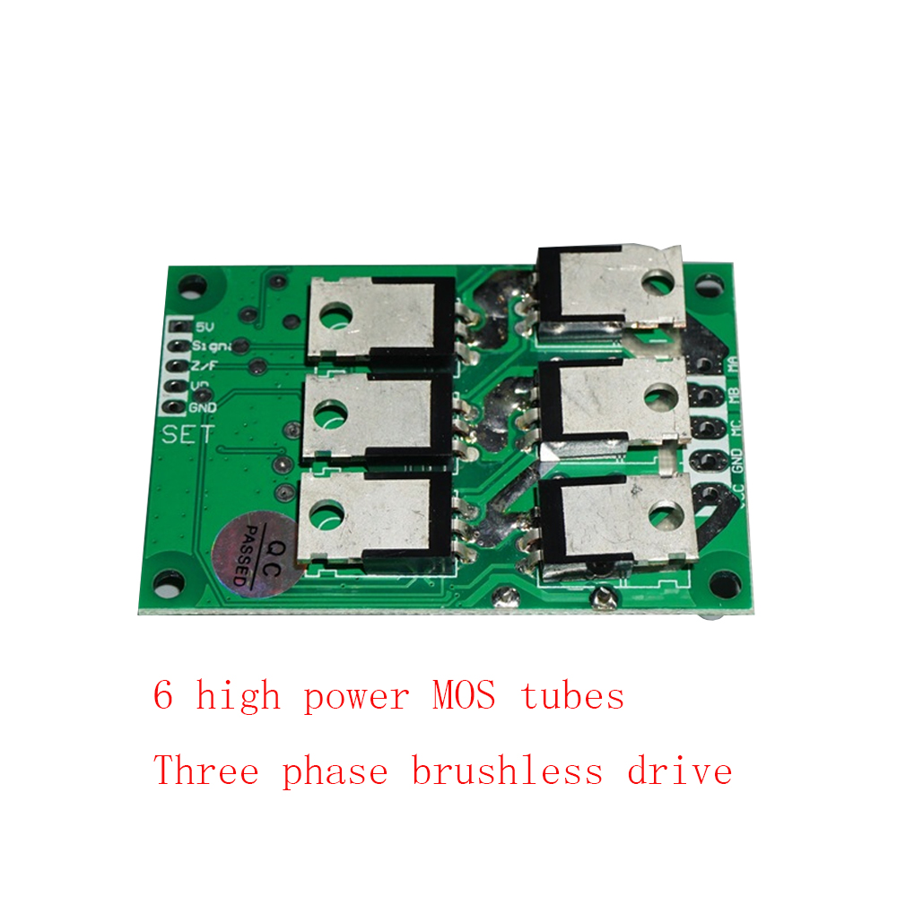 Dc 12-36v 500w bộ điều khiển tốc độ động cơ dòng điện một chiều không có hội trường không chổi than ổ đĩa 15a về phía trước và ngược lại công suất cao pwm bộ điều khiển không chổi than