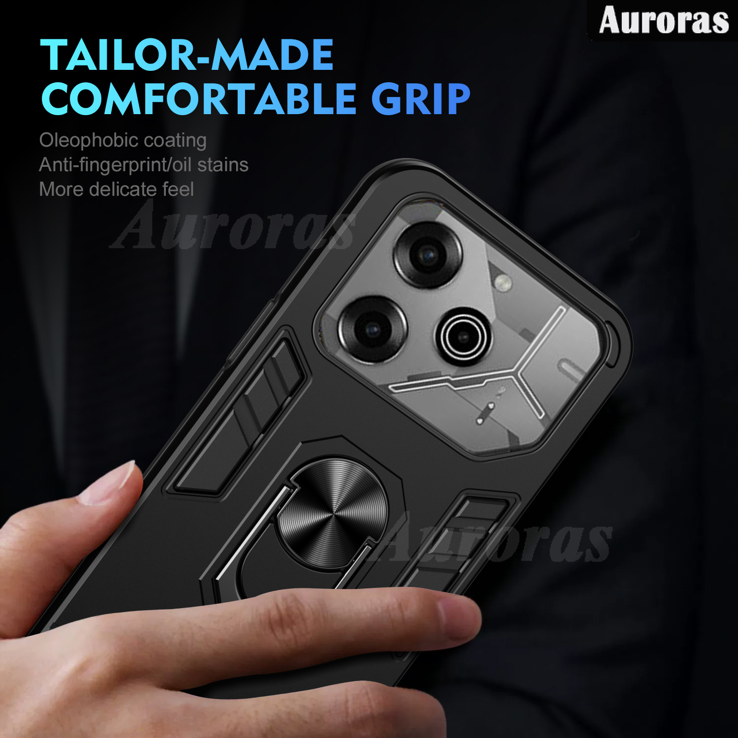 Phone cover For Tecno Pova 6 Pro case Shockproof Armor Stand with Holder Car adsorb Ring case shell For Tecno Pova 6Pro Cases Housing.