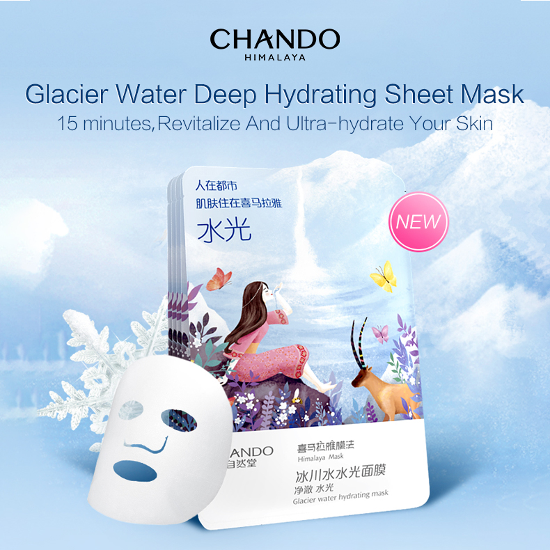CHANDO Himalaya 自然堂 Glacier Water Deep Hydrating Sheet Mask | Lazada