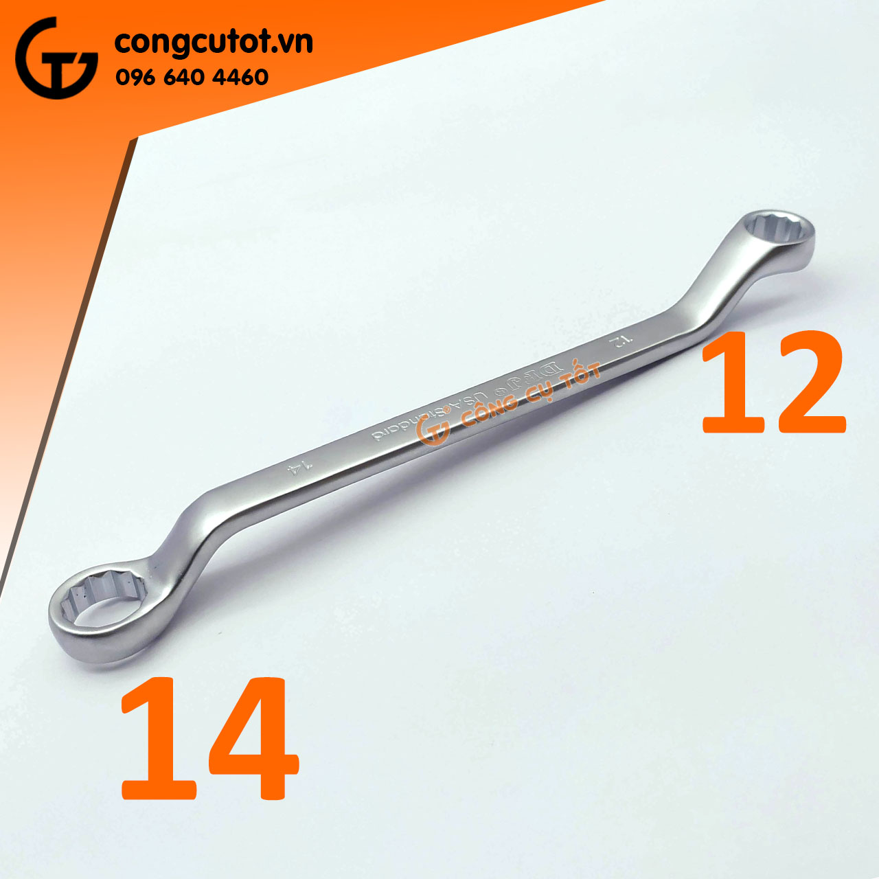Cờ lê 2 đầu vòng DFJ size tùy chọn
