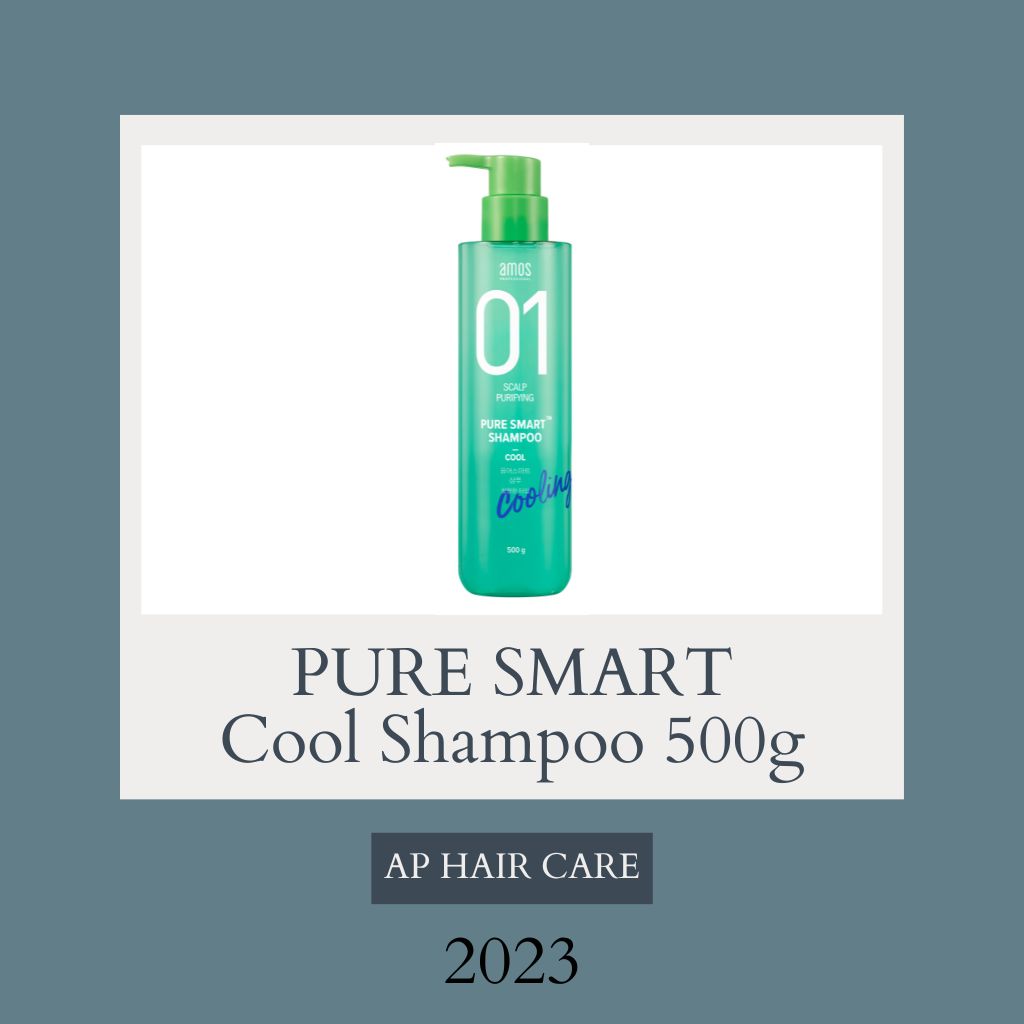 AMOS PURE SMART SHAMPOO COOL 500ML Moist Dry Scalp Silicon-Free ...