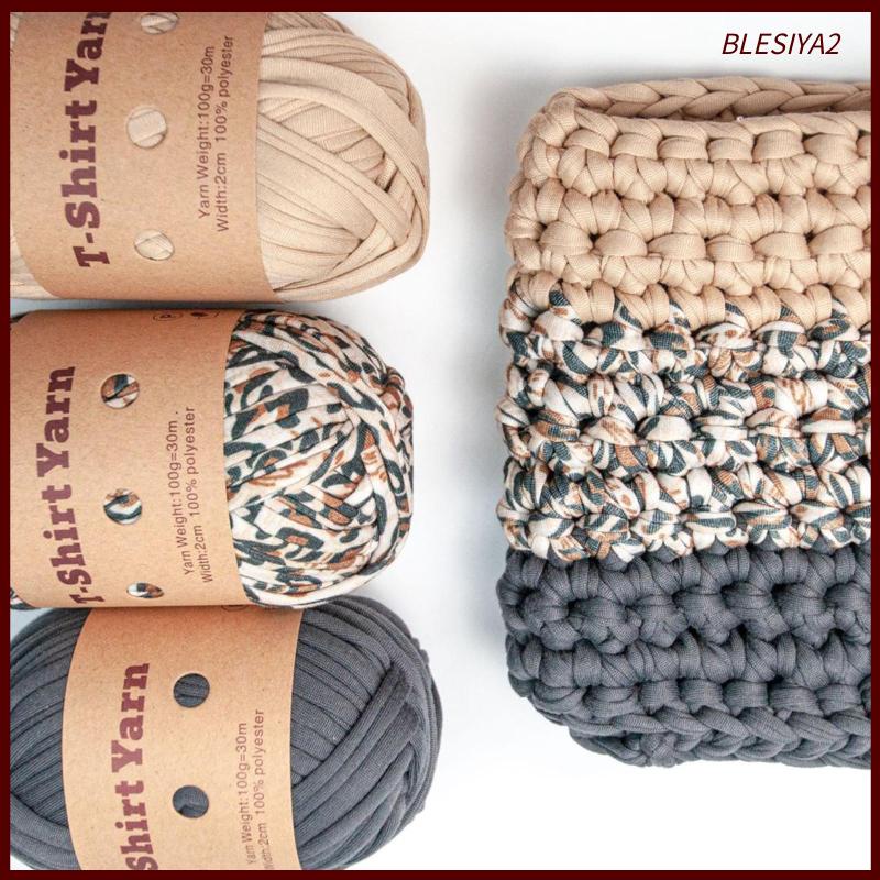 Bộ 6 Cuộn Len Đan Móc Đệm Túi macrame
