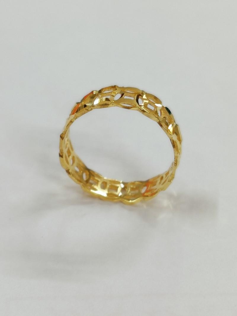 Nhẫn kim tiền đồng 1 hàng