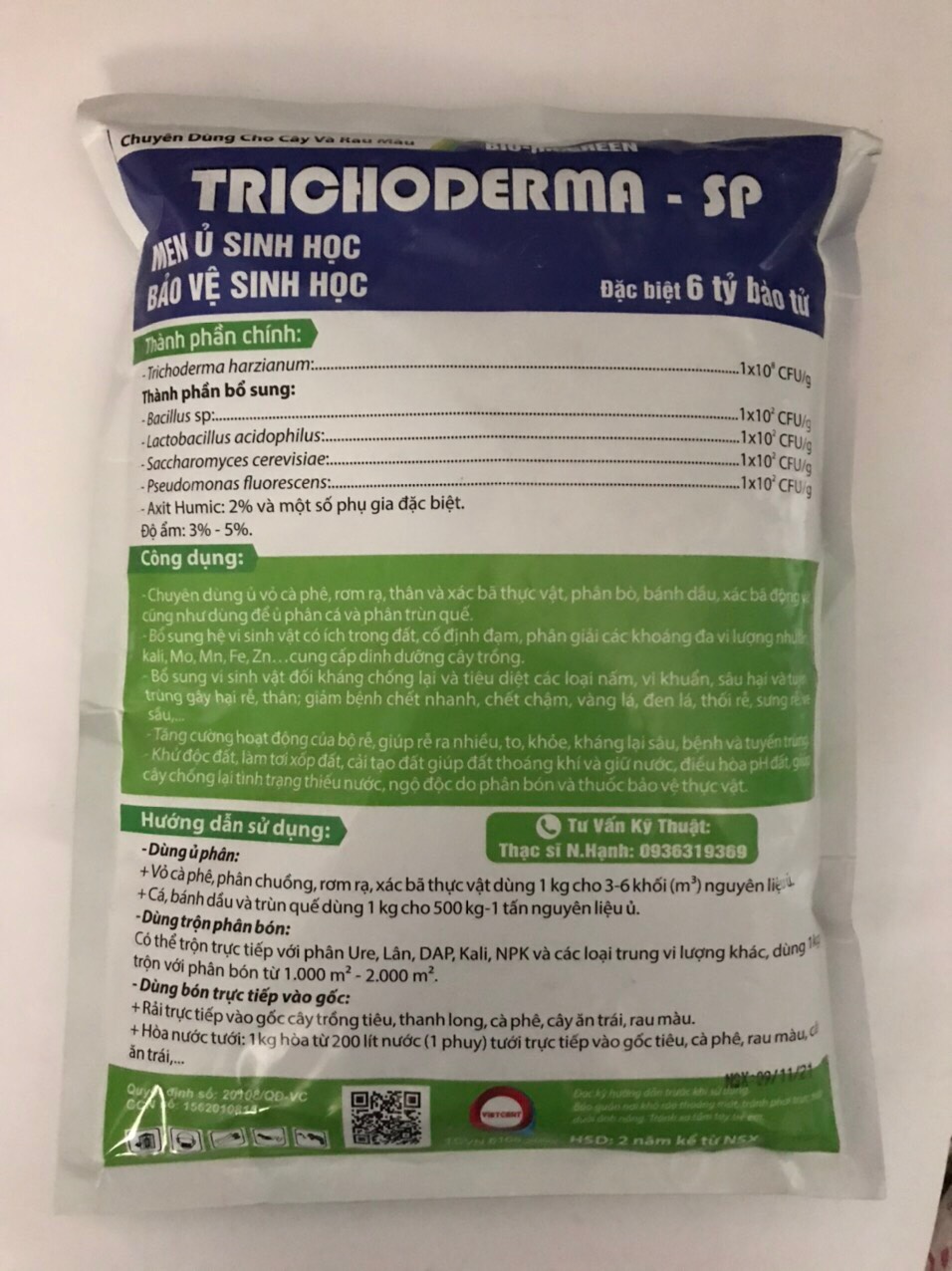 Men vi sinh TRICHODERMA 1kg