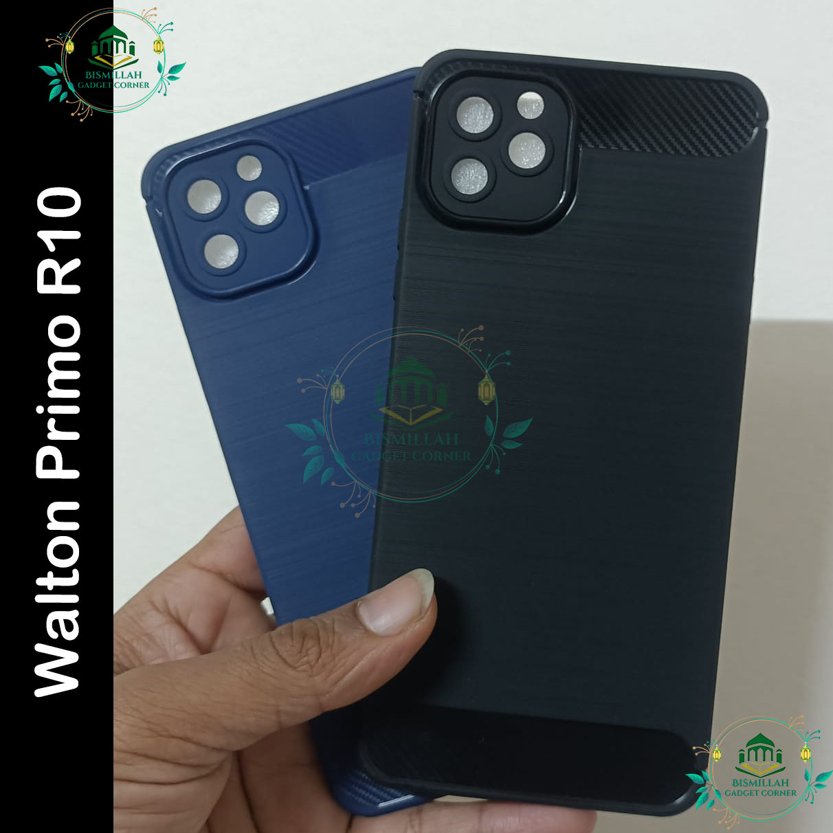 Carbon Phone case for Walton Primo R10 / R10 Carbon Mobile Back Case Soft Carbon Phone Cover.