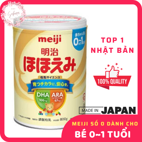 Meiji lon số 0 NỘI ĐỊA NHẬT Sữa bột dinh dưỡng cho bé từ 0 1 tuổi