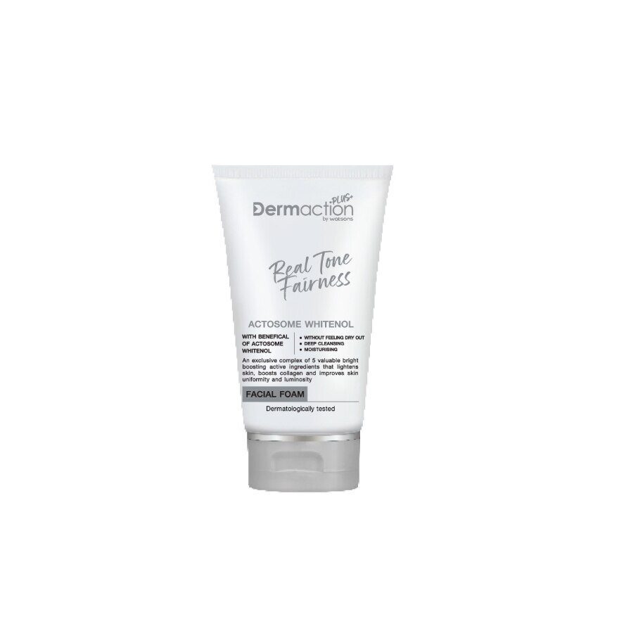 Dermaction Plus by Watsons เรียล โทน แฟร์เนส เฟเชียล โฟม
