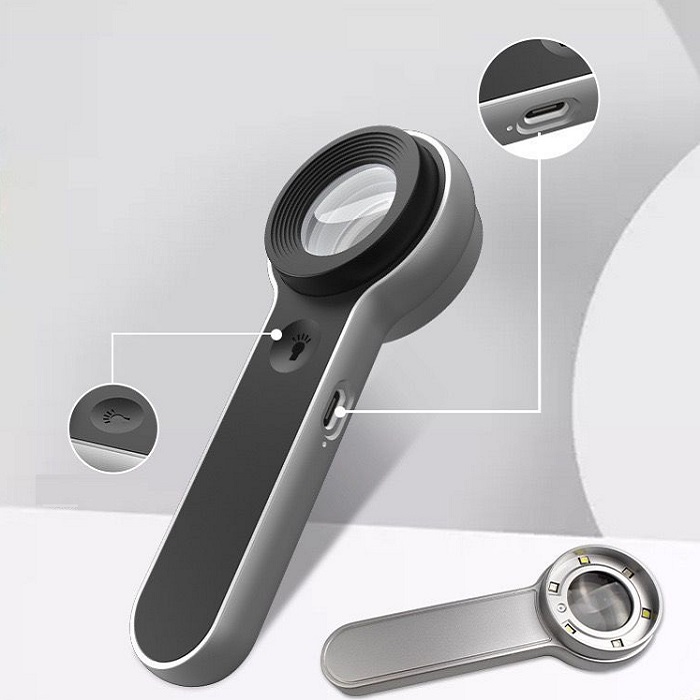 Kính lúp cầm tay K9 phóng đại 60 lần