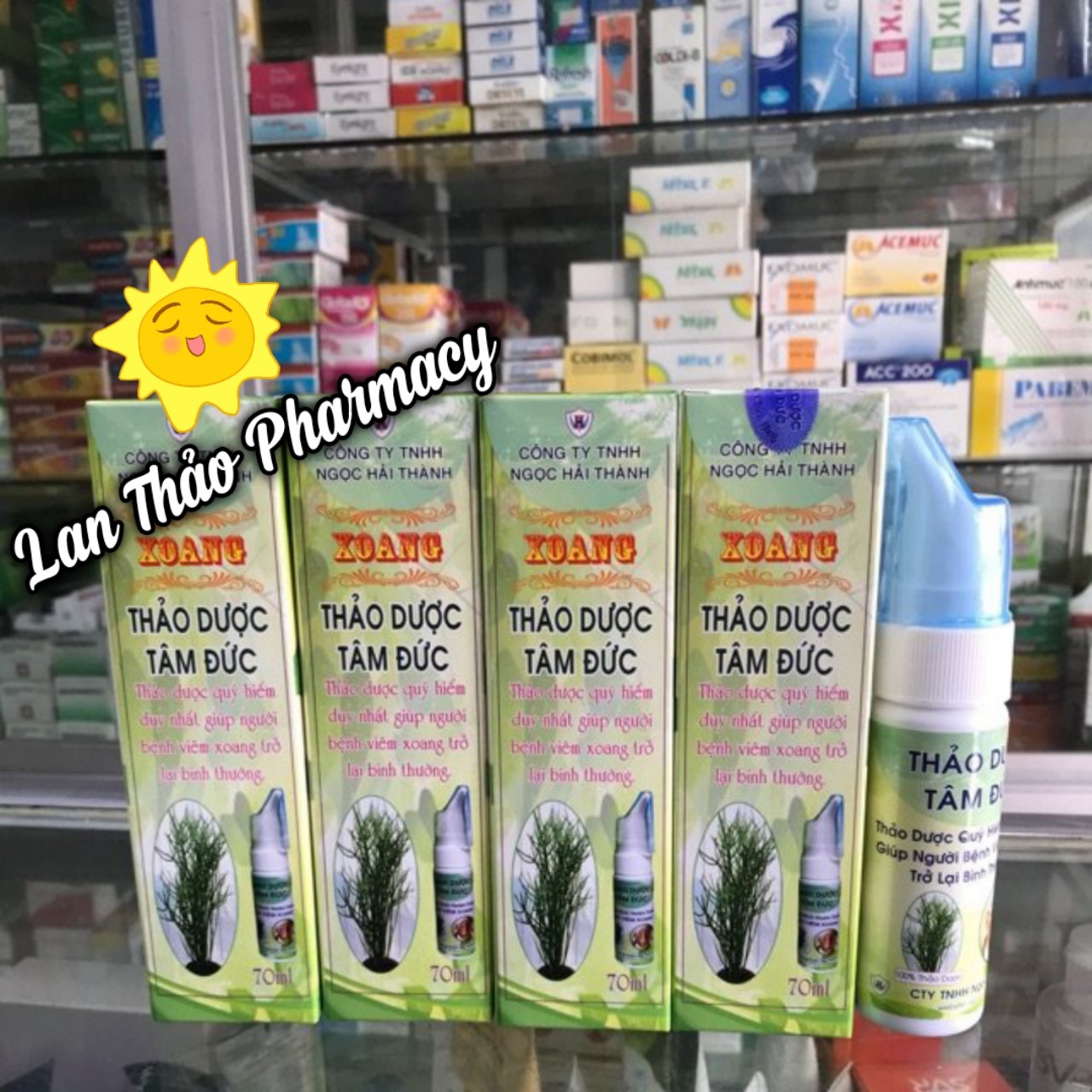 Xịt mũi xoang thảo dược Tâm Đức hỗ trợ viêm xoang viêm mũi dị ứng