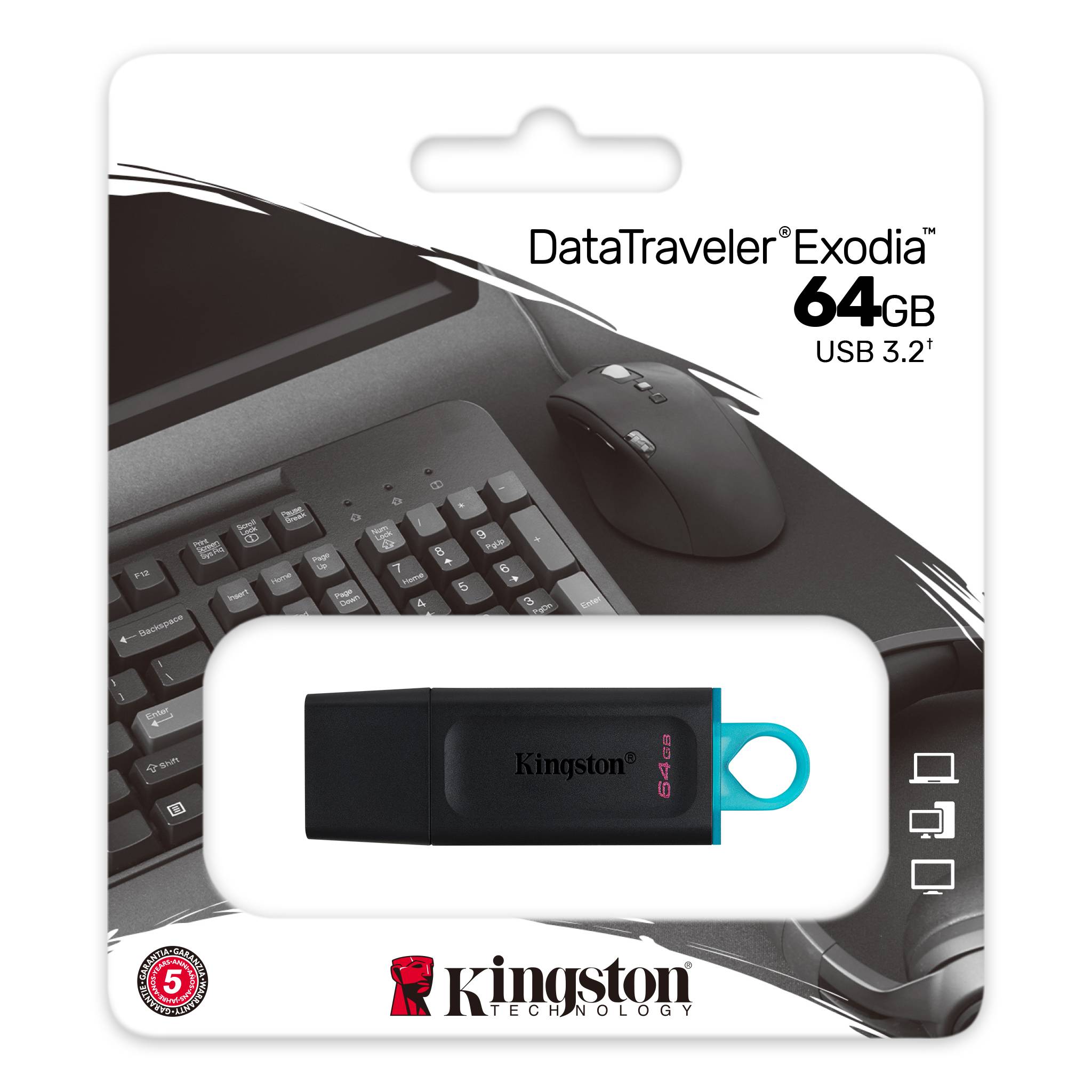 USB KINGSTON 64GB DataTraveler Exodia DTX/64GB (USB 3.2)