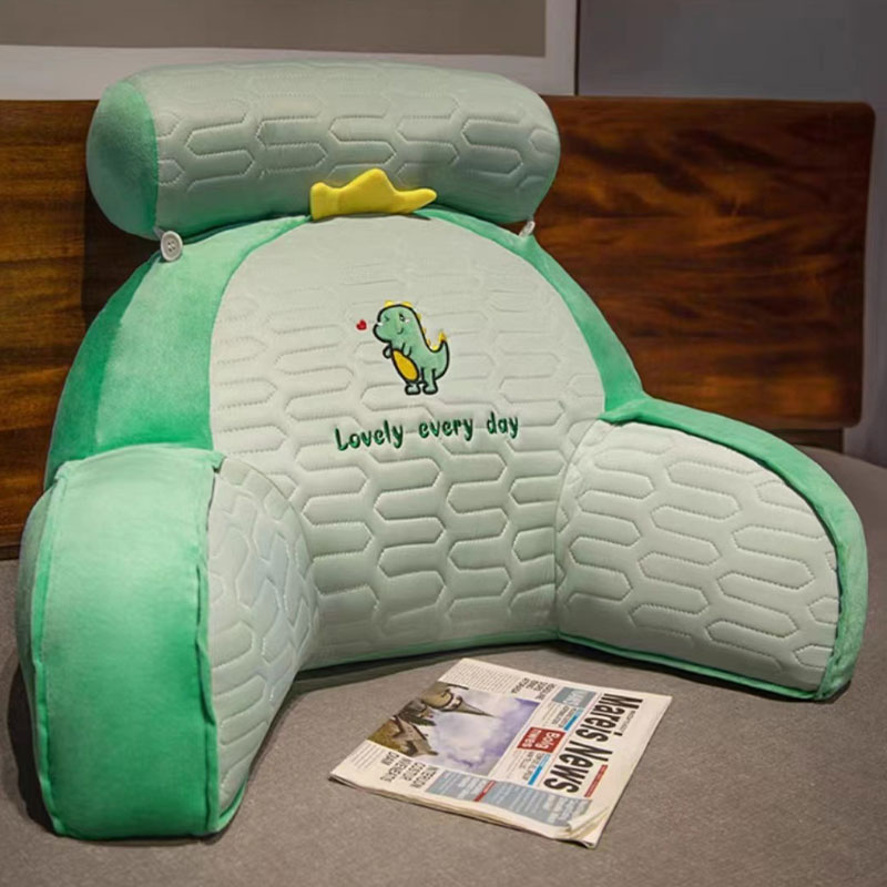 Summer Latex Ice Cartoon Waist Cushion Cool Feeling Dou Dou Classroom Sitting for Long Time Waist Protection Cushion Breathable Sofa Cushion Lying Pillow