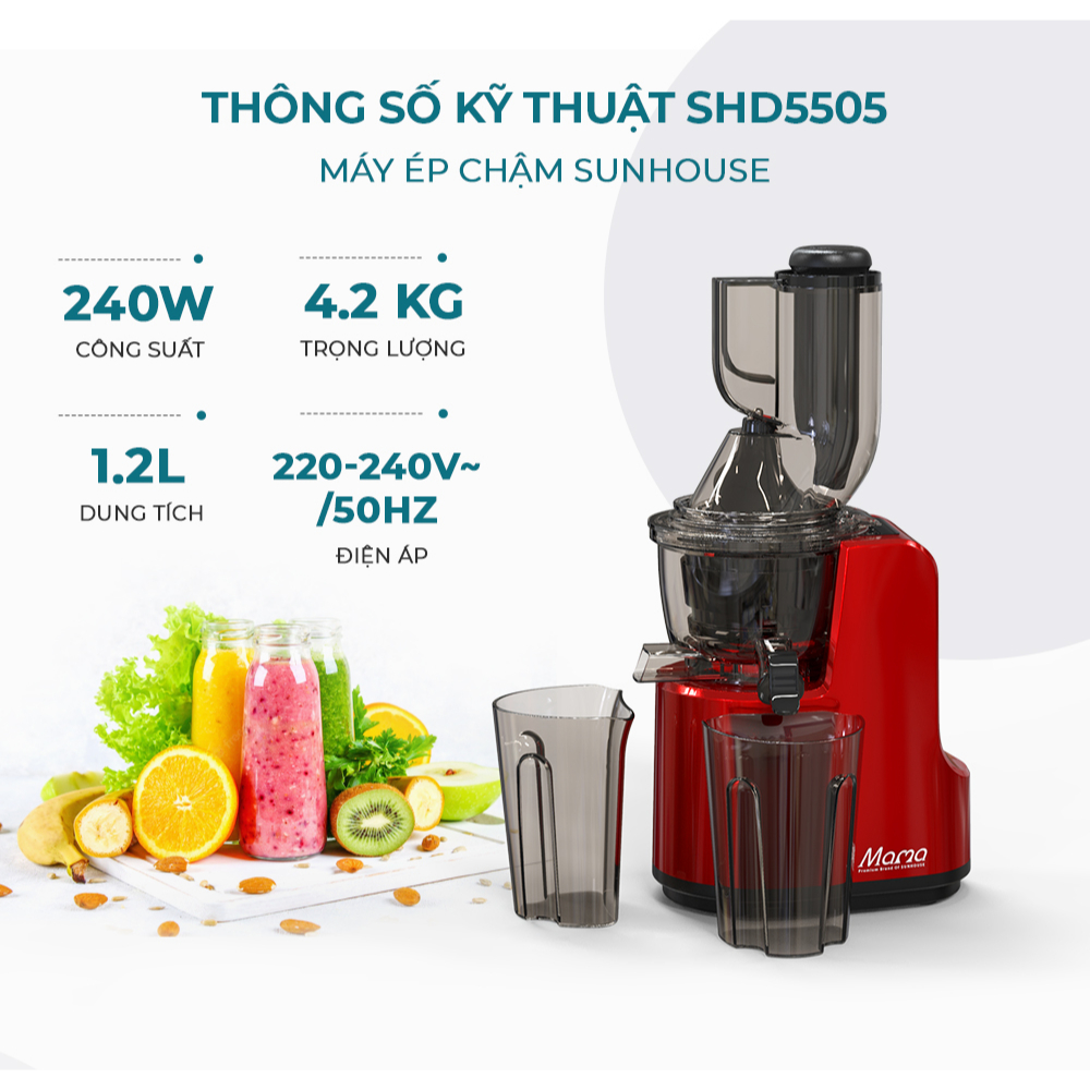 Máy ép chậm SUNHOUSE Mama SHD5505