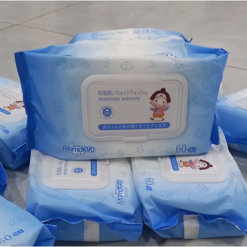 [HCM] Khăn ướt  không mùi MOMOTARO (1 bịch /60 tờ rút)