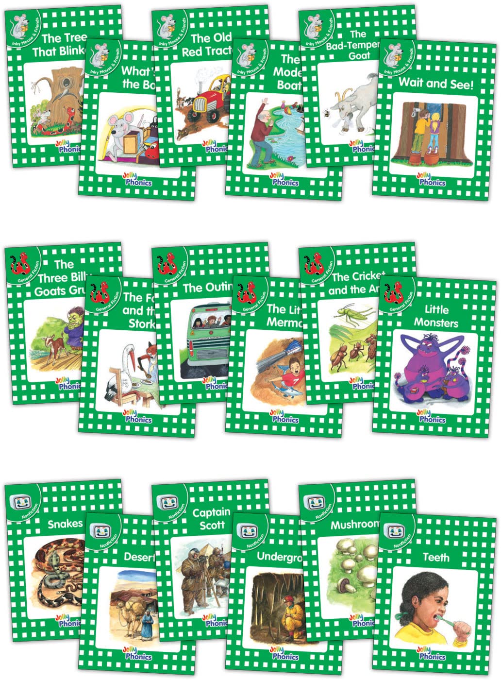 SG Stock] Jolly Phonics Readers, Complete Set Level 1 - 4 (72