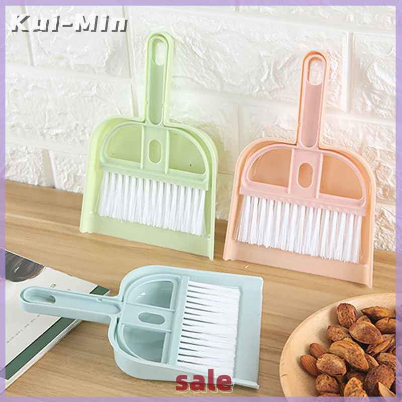 Kui-Min Mini Brush Small Broom Dustpans Set Desktop Sweeper Garbage Cleaning Shovel
