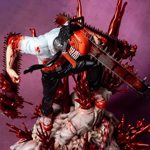 PATUNG DENJI CHAINSAW MAN WITH EXPLODED ENEMY EXTREME STATUE FIGURE ...