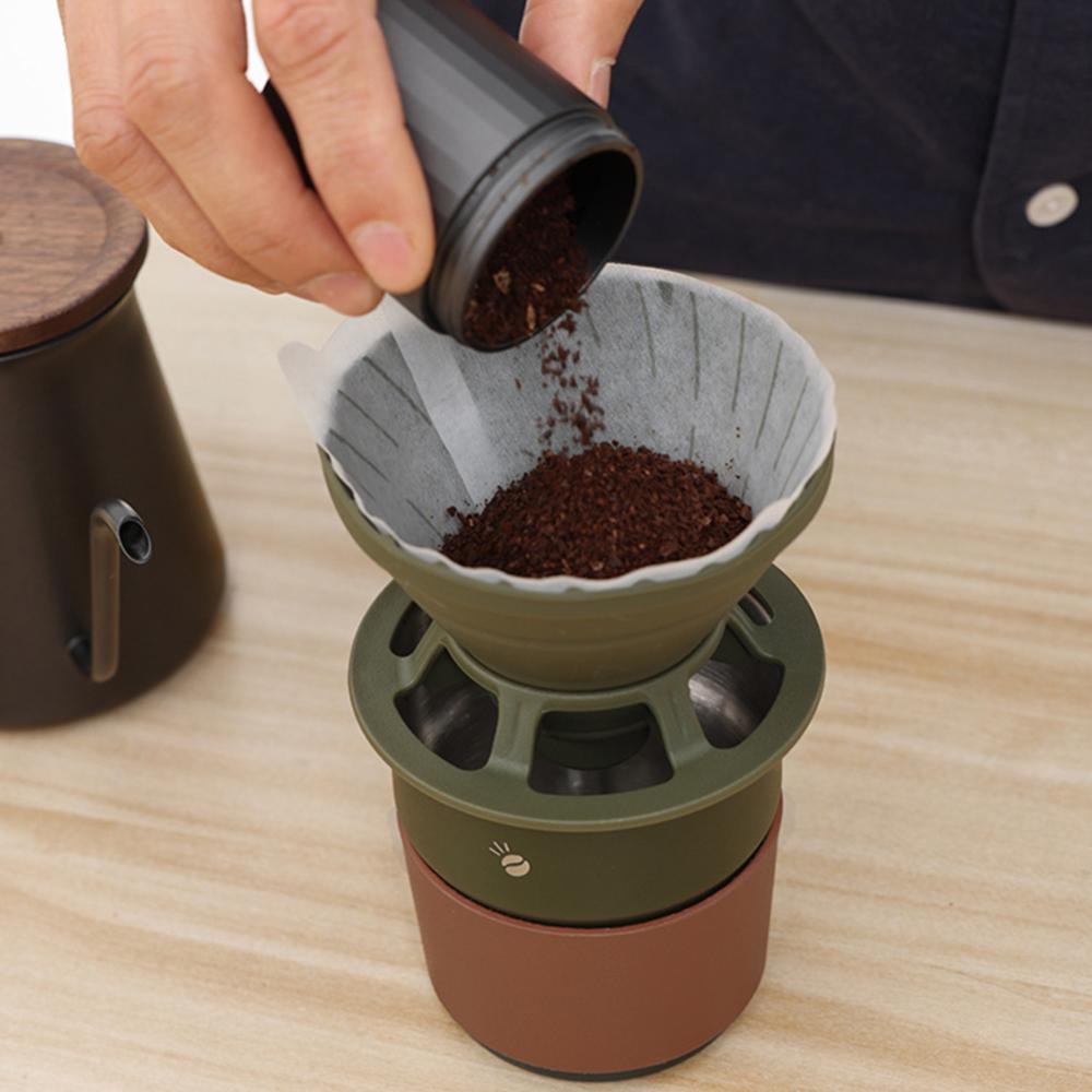 Xách Tay Có Thể Gập Lại phin cà phê Thực Phẩm Cấp Silicone cà phê tái sử dụng phin cà phê Phụ Kiện Bộ lọc Cho cốc đựng bánh giấy lọc