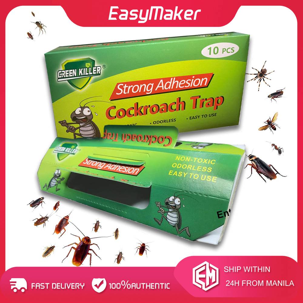 10Pcs Cockroach Killer Roach Traps Roach Bait Roach Motel Cockroach Repeller Insecticides