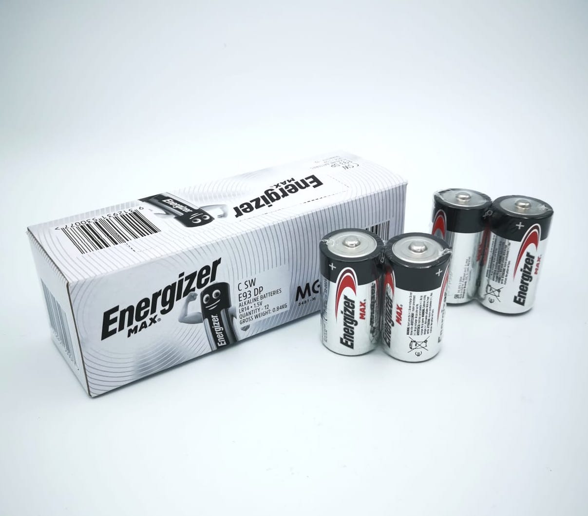 1 Box Energizer Max C Size Alkaline Batteries E93 12pcs 6 Pack Lazada Singapore