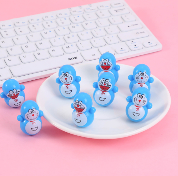 2 CON Đồ Chơi Trẻ Em Lật Đật Doraemon MINI