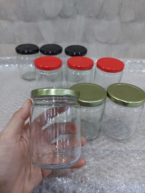 Combo 12 hủ thủy tinh tròn 220ml nắp thiếc