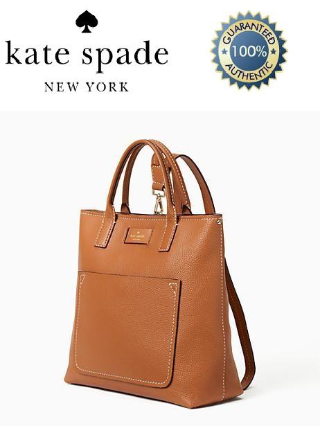 Selling Below Cost - Kate Spade Maple Street Kenzie Leather Tote / Backpack  (Brown) [Mint by MelM] | Lazada Singapore