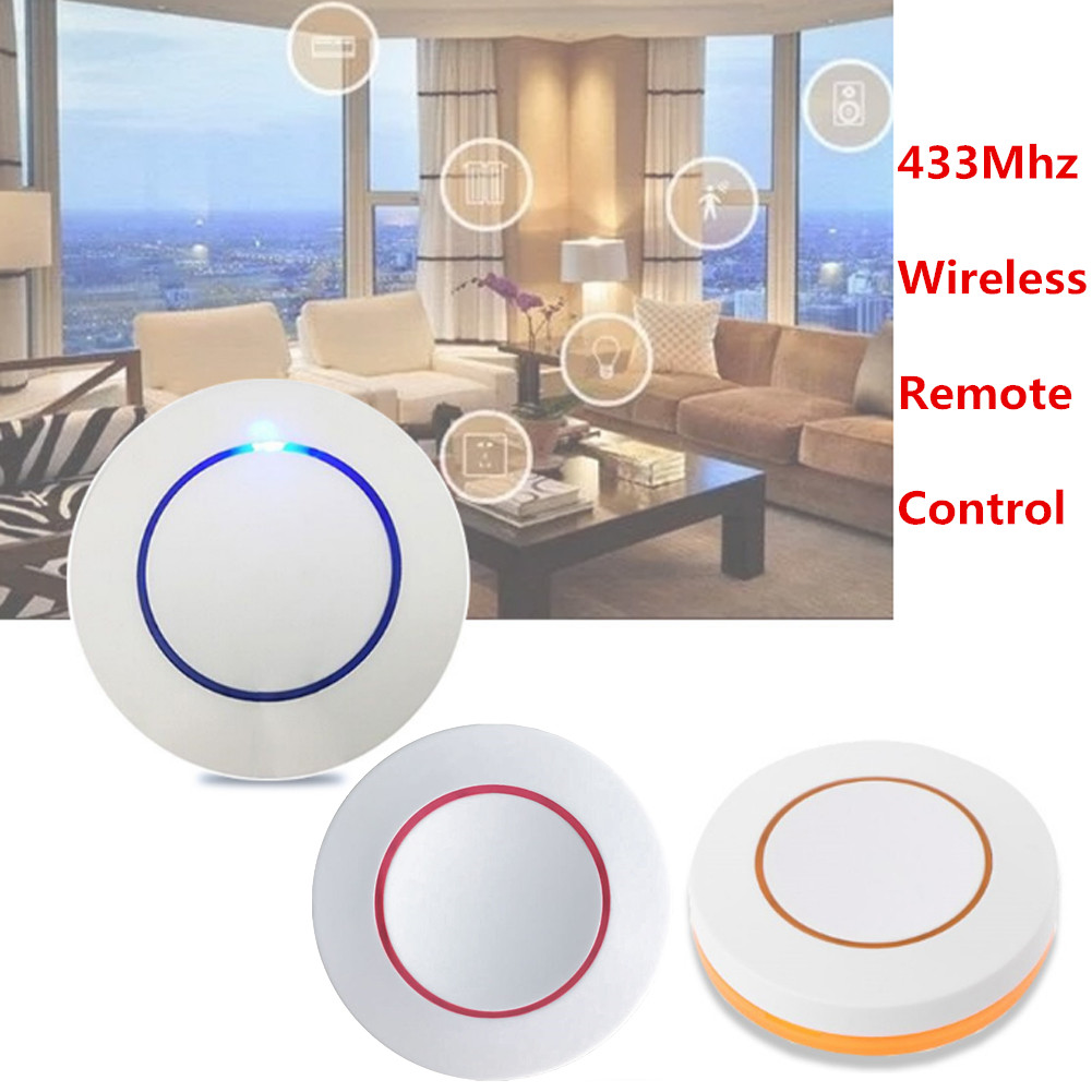 3V 433Mhz điều khiển từ xa không dây 1 nút Vòng công tắc điều khiển từ xa cảm thấy tự do để dán EV1527 chip học tập chuyển đổi cho nhà thông minh