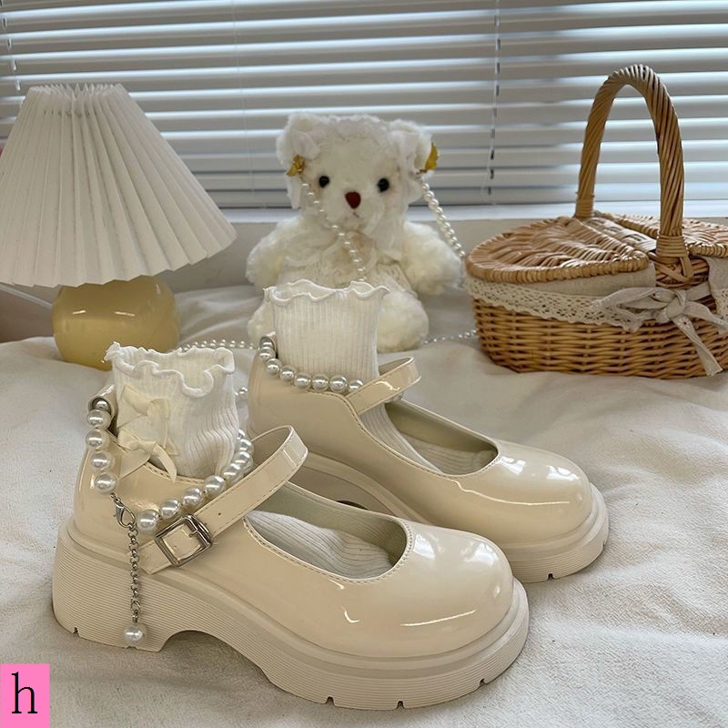 Giày mary jane Da Đế Dày size Lớn 35-44 41 Thời Trang Cho Nữ