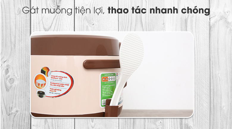 Nồi Cơm Nắp Gài Sunhouse 1 lít SHD8208C