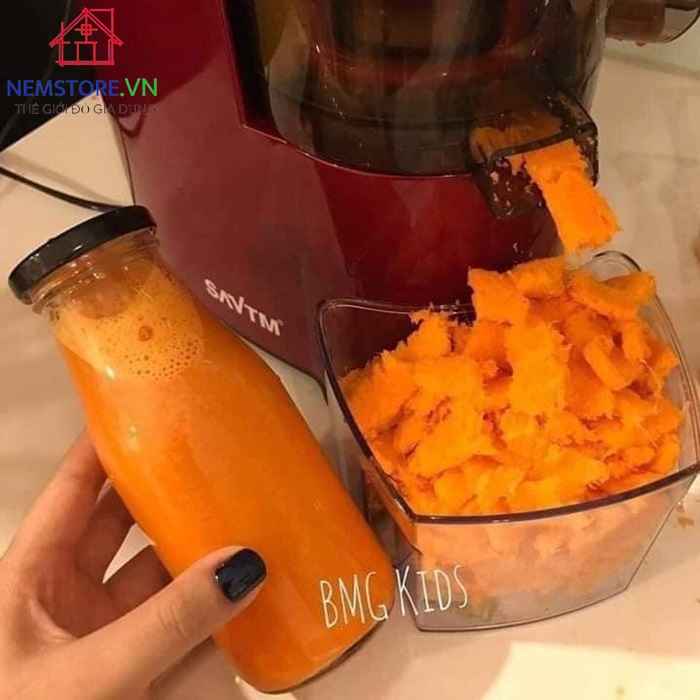 MÁY ÉP CHẬM ÉP TRÁI CÂY SATVM JE07 VẮT KIỆT BÃ [BẢO HÀNH 6 THÁNG]
