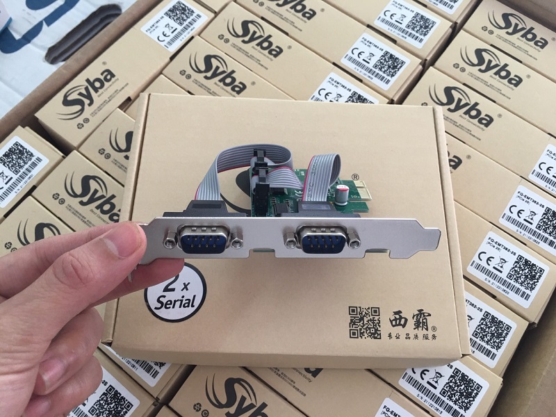 Card PCI-e to 2 cổng, 4 cổng, 8 cổng Com (RS232) SYBA cao cấp