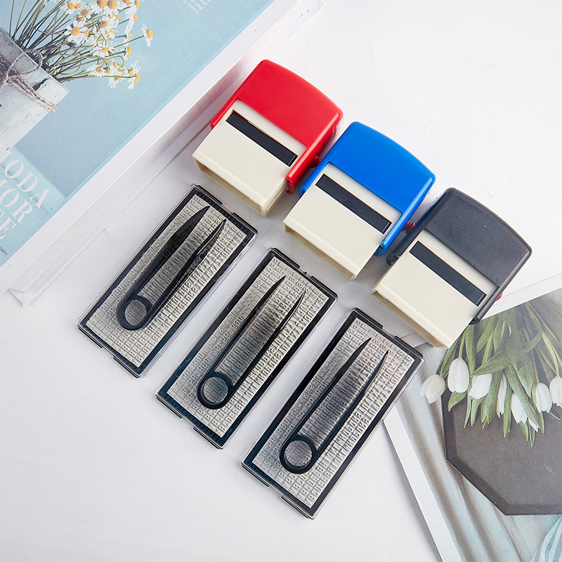 【SkinHorizon】Rubber Stamp Kit DIY Custom Personalized Self Inking Business Address Name Number Letter Stamp Handicrafts Printing Rubber Stamp. 