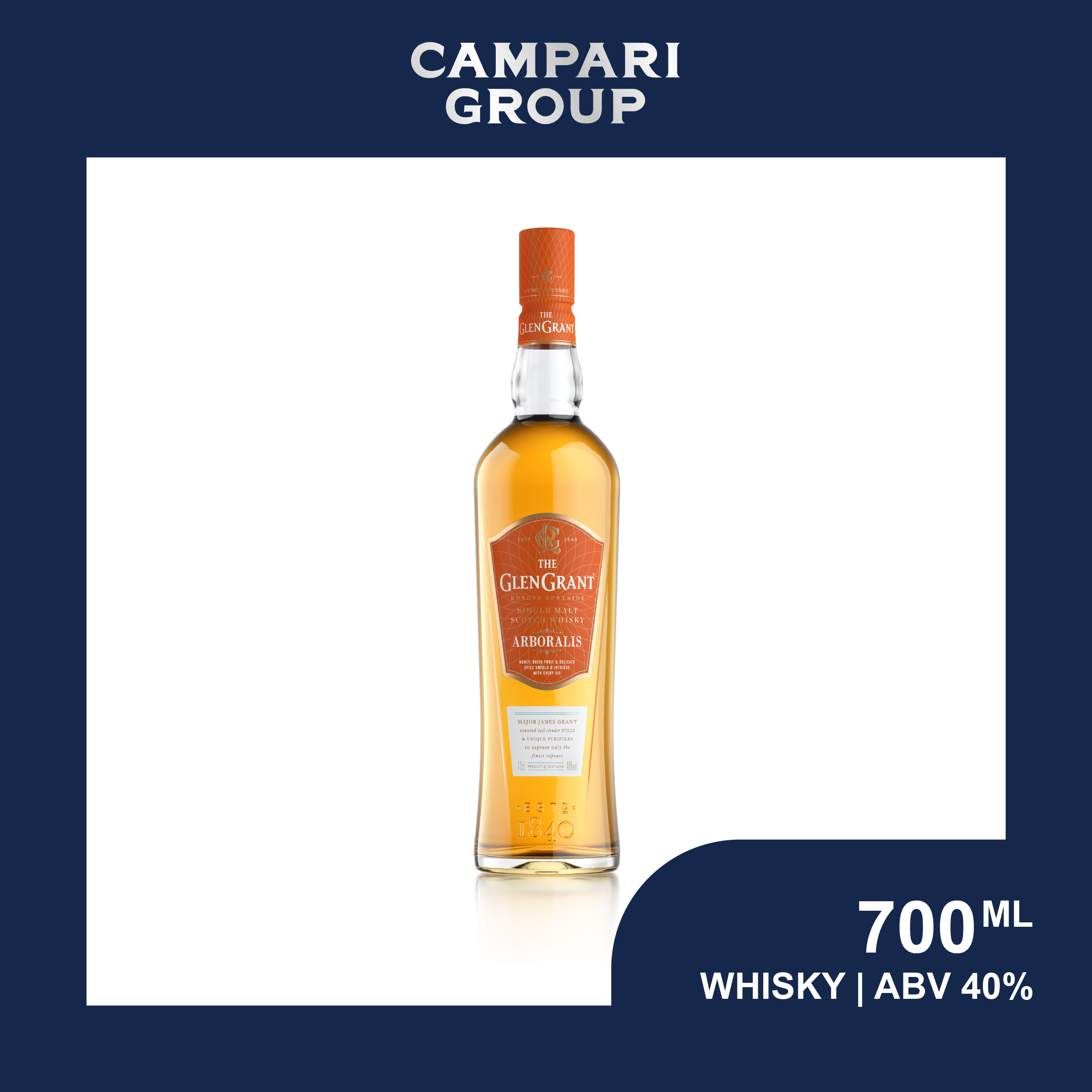 Glen Grant Arboralis Single Malt Scotch Whisky, 700ml